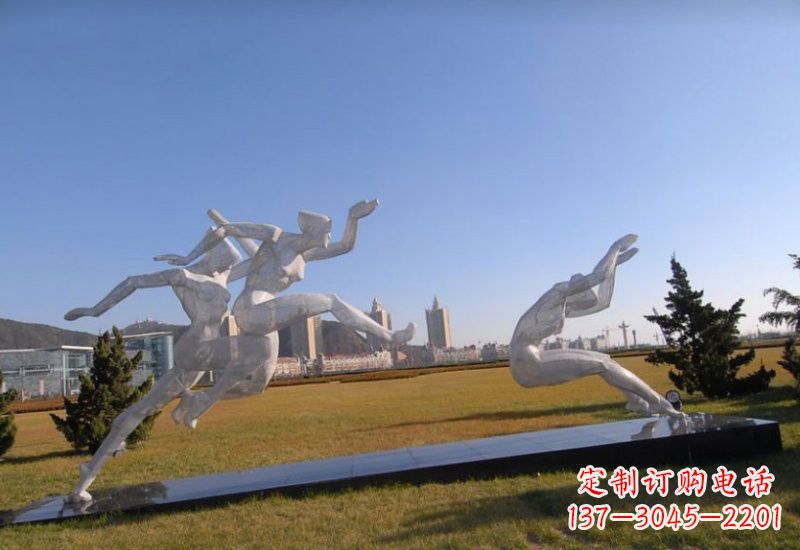 内江不锈钢运动员雕塑