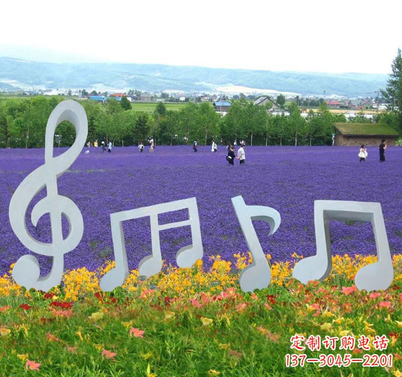 内江精美不锈钢音符雕塑