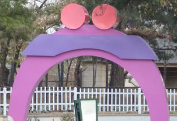 内江不锈钢爱心拱门雕塑给城市艺术添彩
