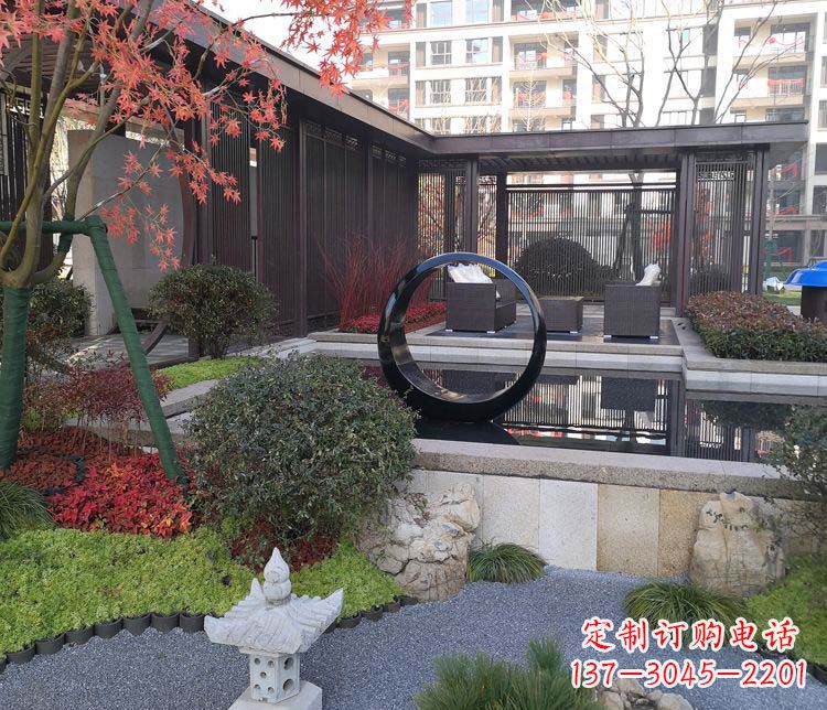 内江不锈钢圆环雕塑——精美绝伦