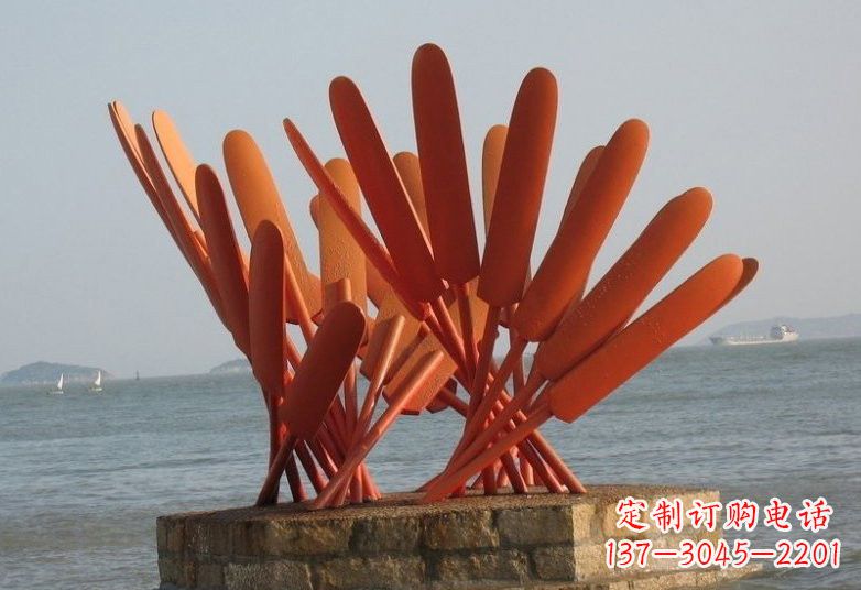 内江不锈钢船桨雕塑