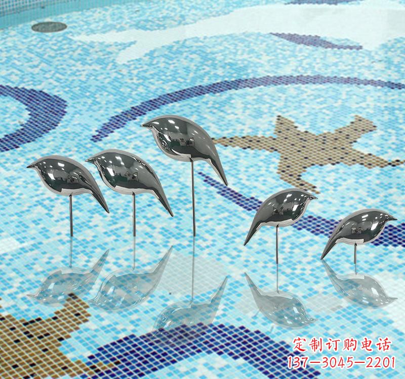 内江不锈钢创意鸽子雕塑展现精致美感