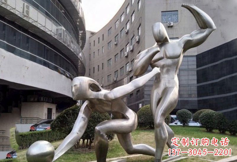内江不锈钢保龄球雕塑——精美绝伦