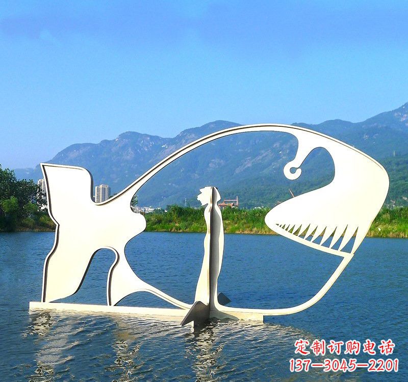 内江精美的不锈钢大型鲸鱼雕塑