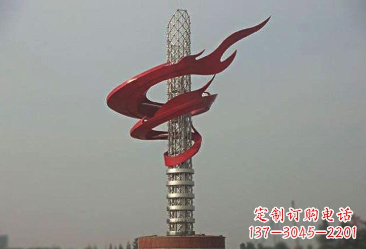 内江不锈钢大型火炬雕塑