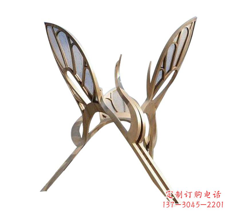 内江精美的不锈钢仙鹤雕塑