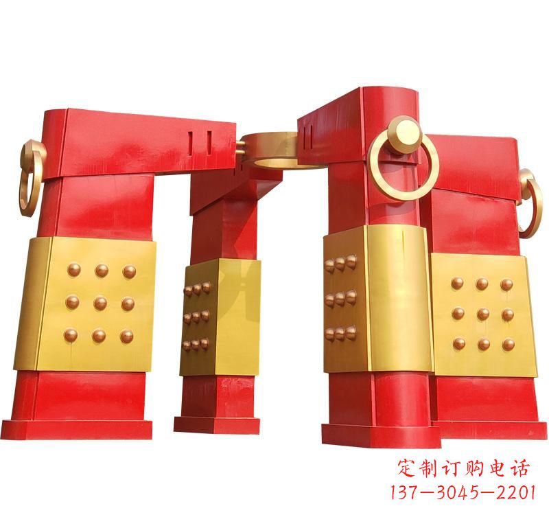 内江不锈钢大型拱门雕塑——传承文化精髓