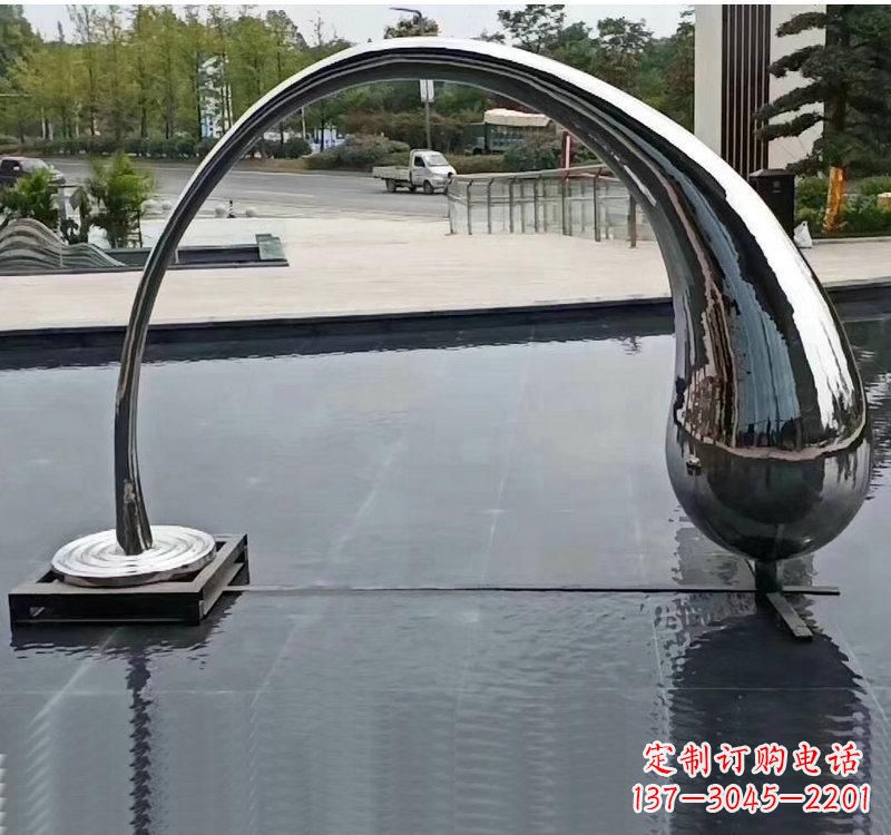 内江不锈钢大型水滴雕塑让艺术融入生活