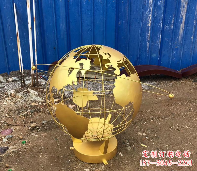 内江精美不锈钢地球仪雕塑