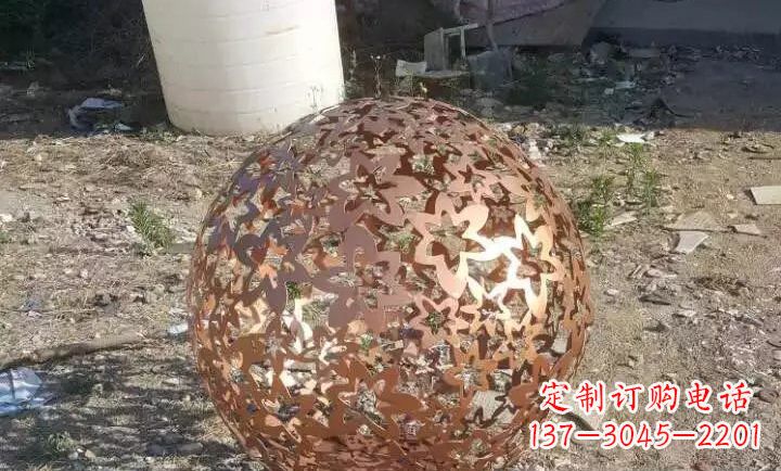 内江不锈钢地球仪花球雕塑