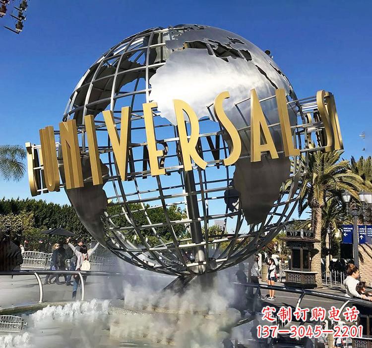 内江不锈钢地球仪雕塑——精致的地球礼物