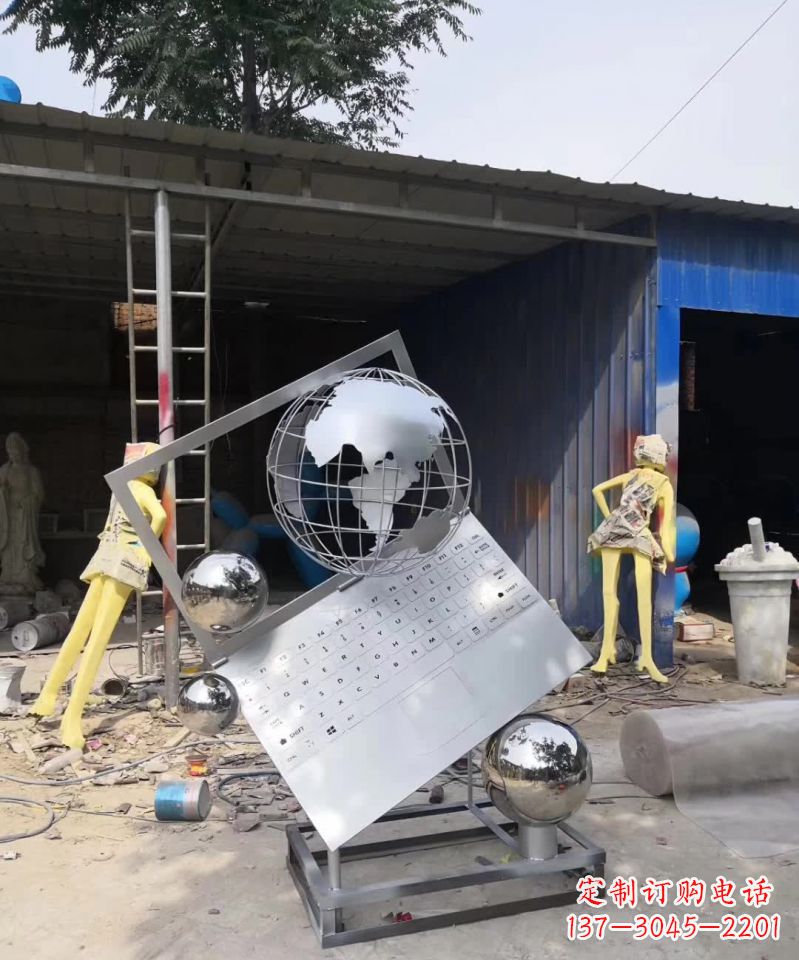 内江不锈钢地球雕塑艺术与科技的完美结合