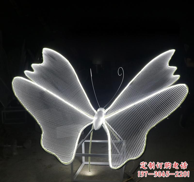 内江不锈钢灯饰蝴蝶雕塑