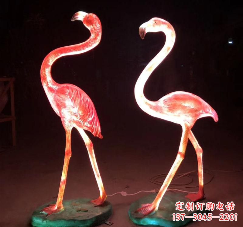 内江不锈钢火烈鸟绚丽多彩的艺术品