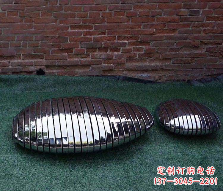 内江不锈钢鹅卵石雕塑1