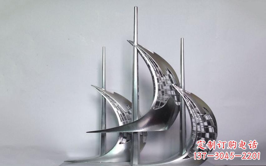 内江不锈钢帆船雕塑——海洋之旅的象征