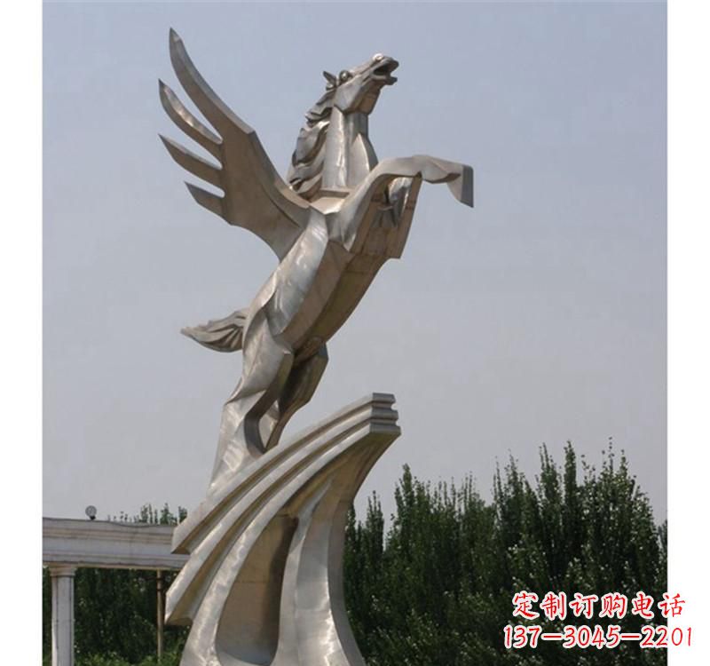 内江不锈钢飞马雕塑精美雕塑艺术