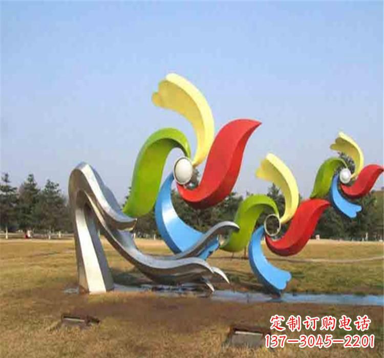 内江不锈钢风车雕塑绚丽多彩的艺术精品