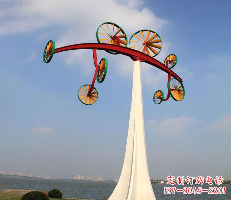 内江不锈钢风车雕塑艺术美学的完美结合