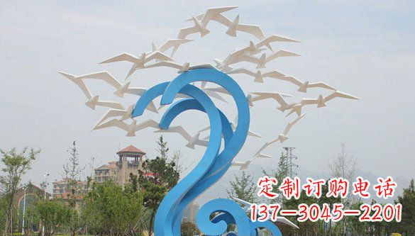 内江鸽子雕塑不锈钢的象征