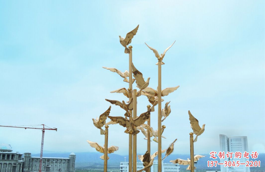 内江鸽子雕塑,传承着美好的历史