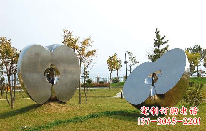 内江不锈钢苹果雕塑——珍贵的艺术瑰宝