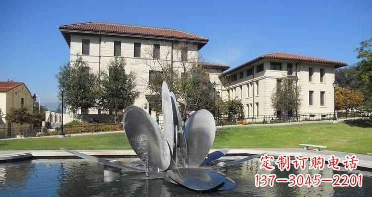 内江不锈钢喷泉雕塑——美的象征