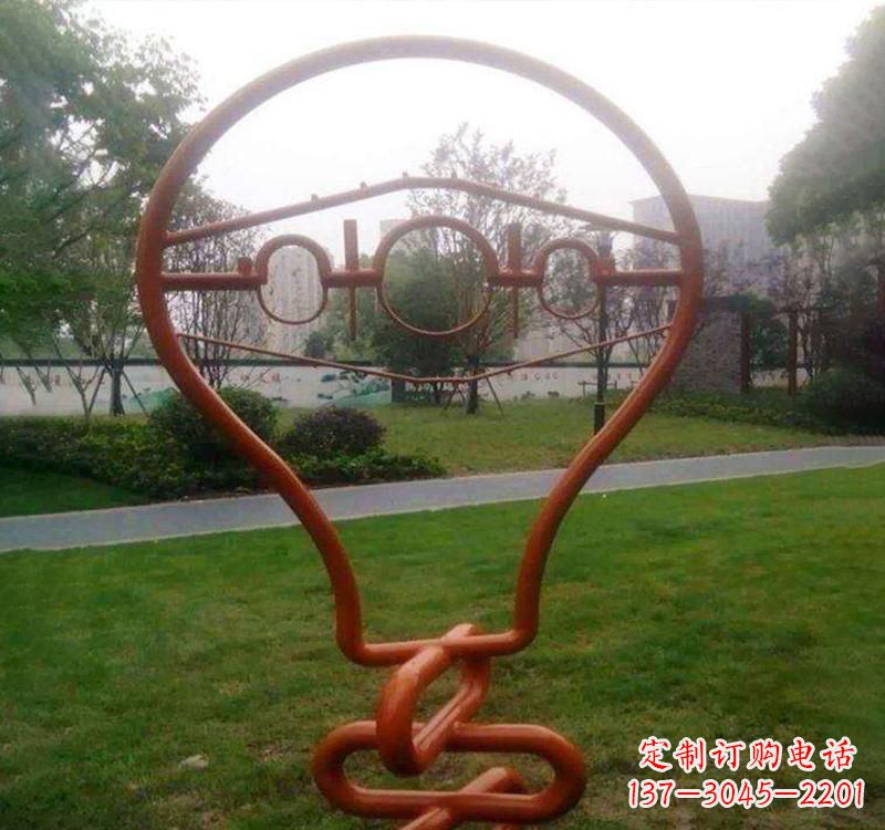 内江不锈钢灯泡雕塑点亮城市之美