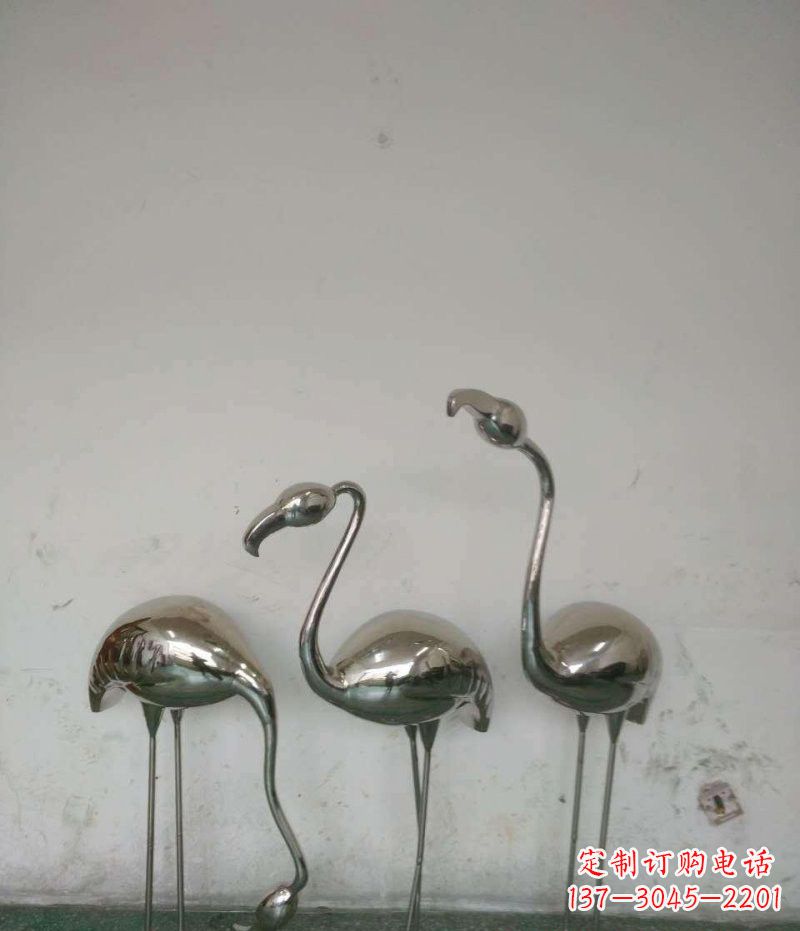 内江不锈钢火烈鸟雕塑精美的艺术之作