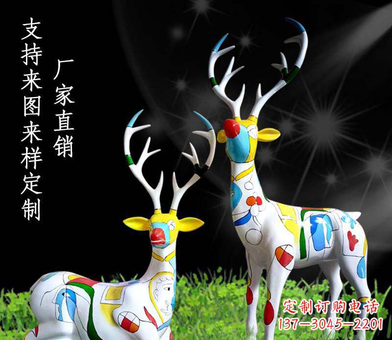 内江不锈钢动物雕塑——小鹿