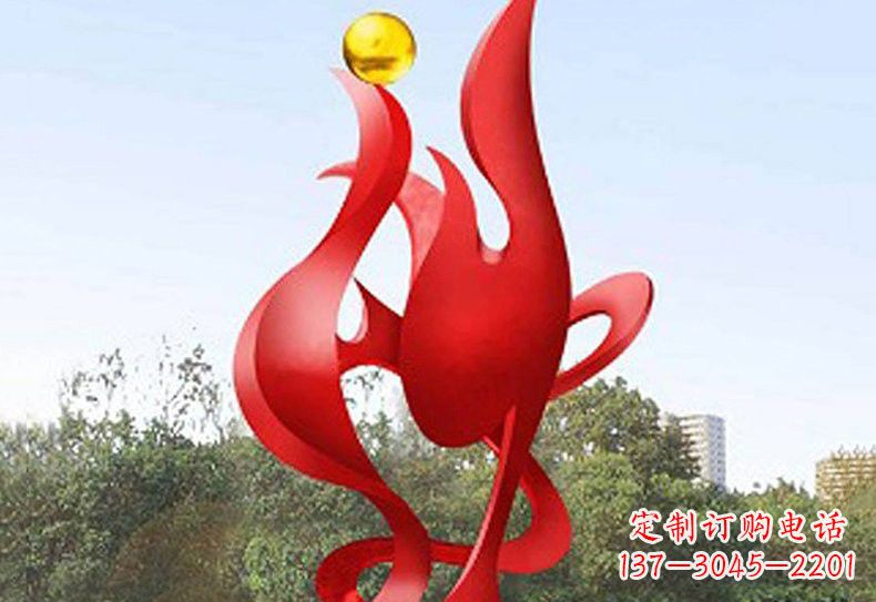 内江不锈钢凤凰雕塑——象征着古代神兽的传奇