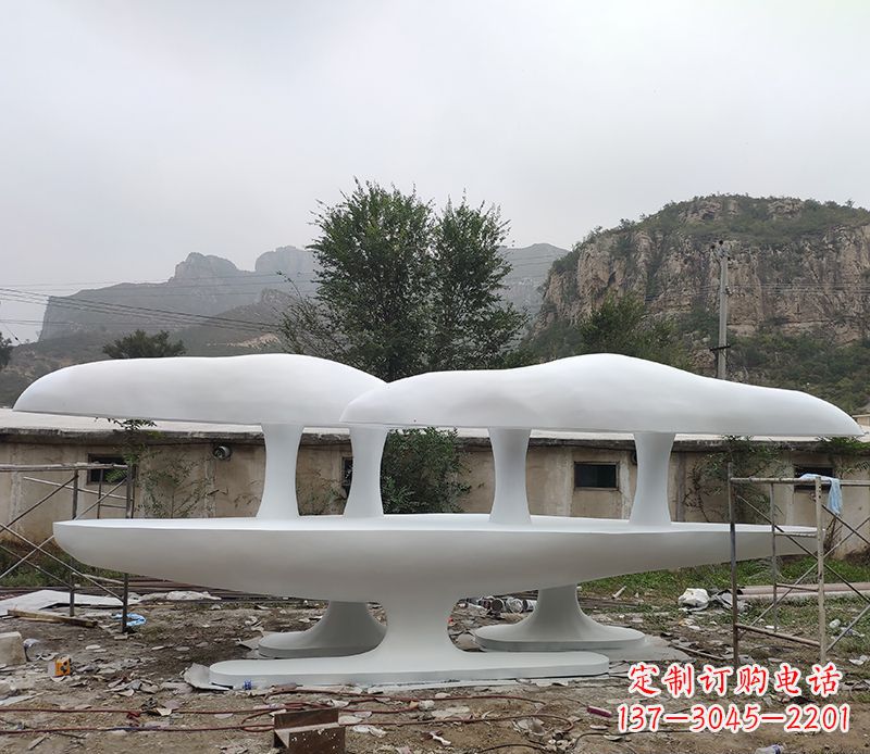 内江不锈钢蘑菇雕塑美丽的景观装置