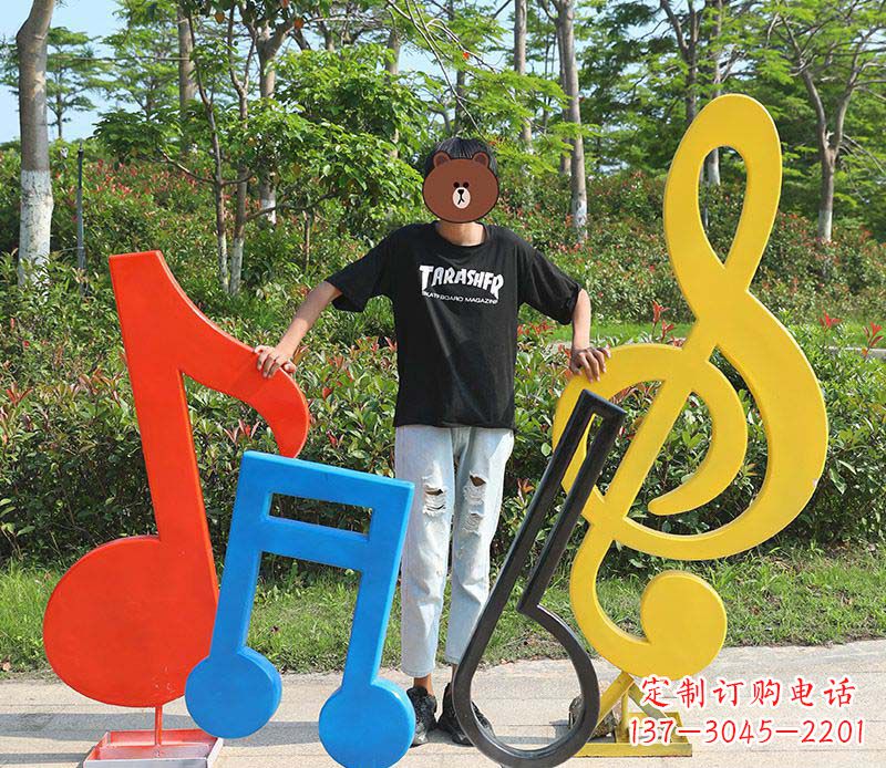 内江不锈钢公园音符雕塑——精美绝伦