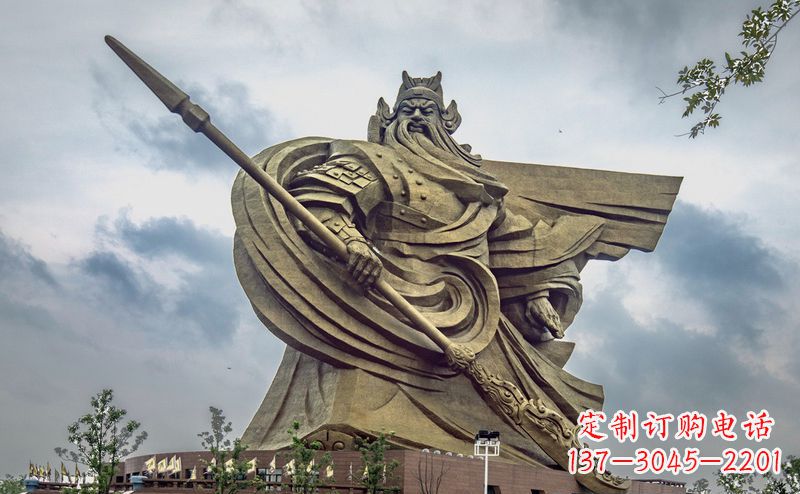 内江不锈钢关公广场雕塑传承中华文化