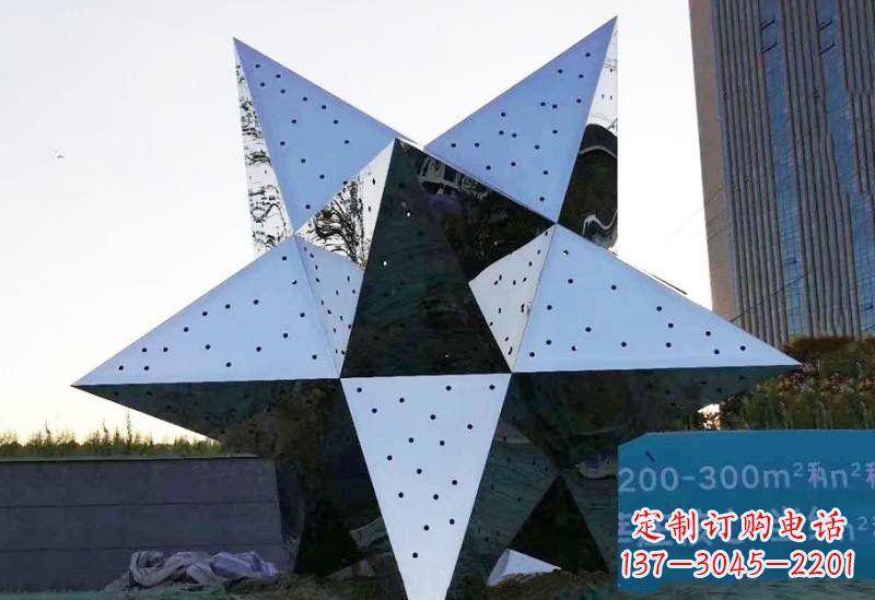 内江不锈钢五角星雕塑精致的艺术品