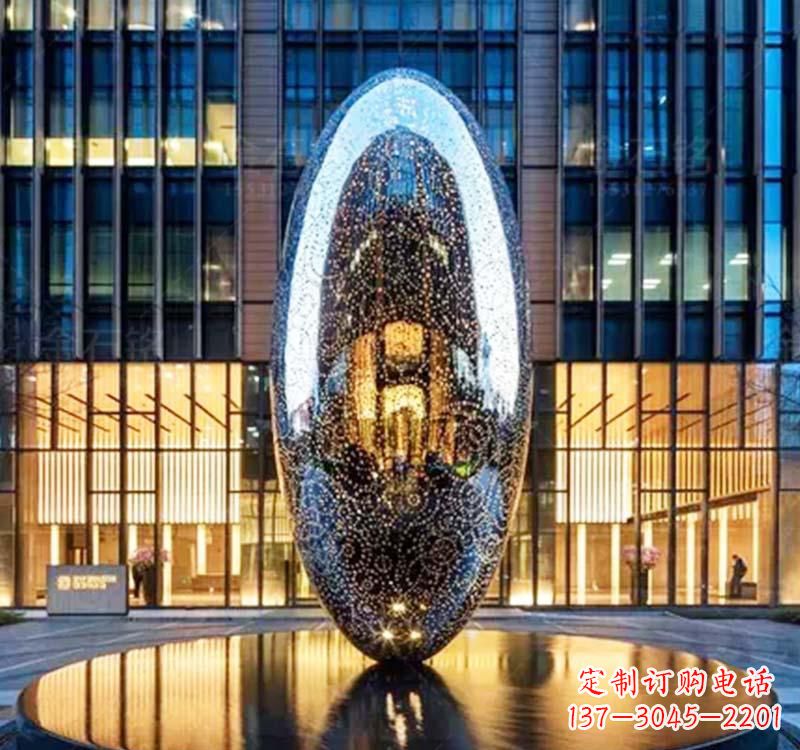 内江不锈钢圆环雕塑抽象艺术的完美诠释