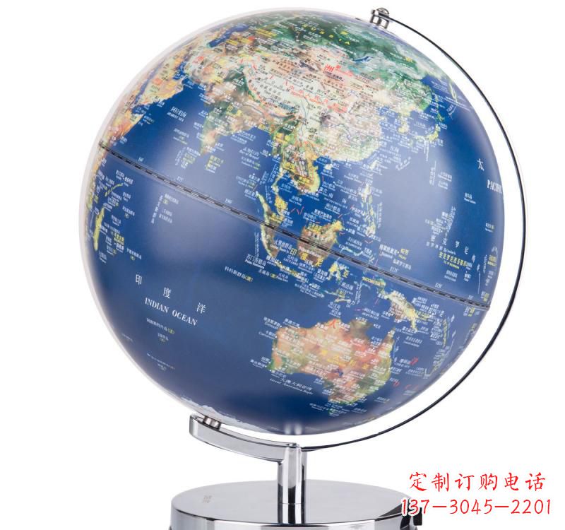 内江不锈钢地球仪雕塑精美的艺术品