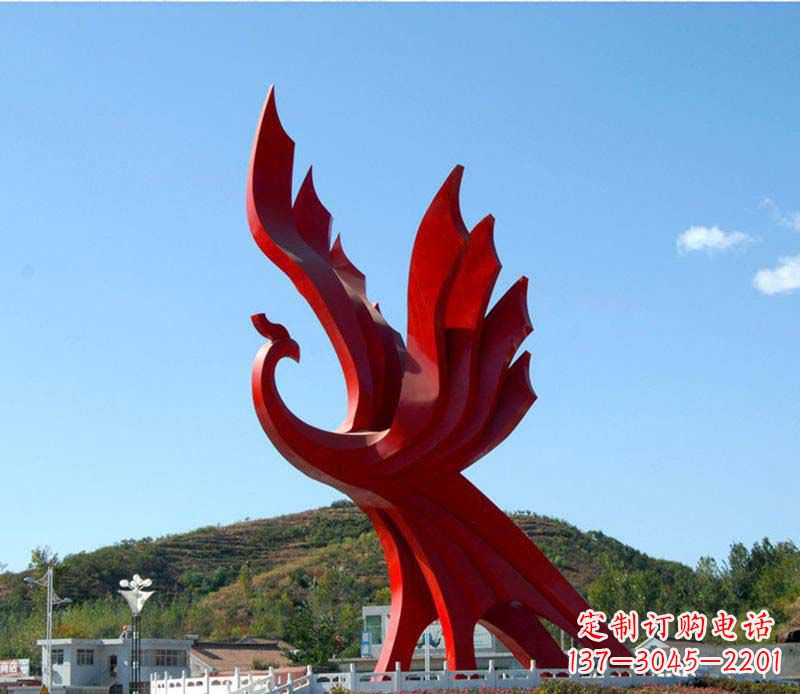 内江璀璨凤凰不锈钢广场上的艺术之美