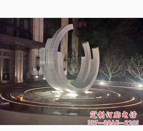 内江不锈钢广场喷泉雕塑精美的艺术珍品