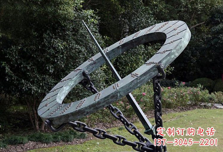 内江不锈钢日晷雕塑精致的艺术符号