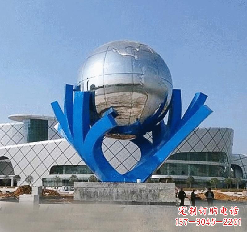 内江不锈钢地球雕塑缔造绿色家园