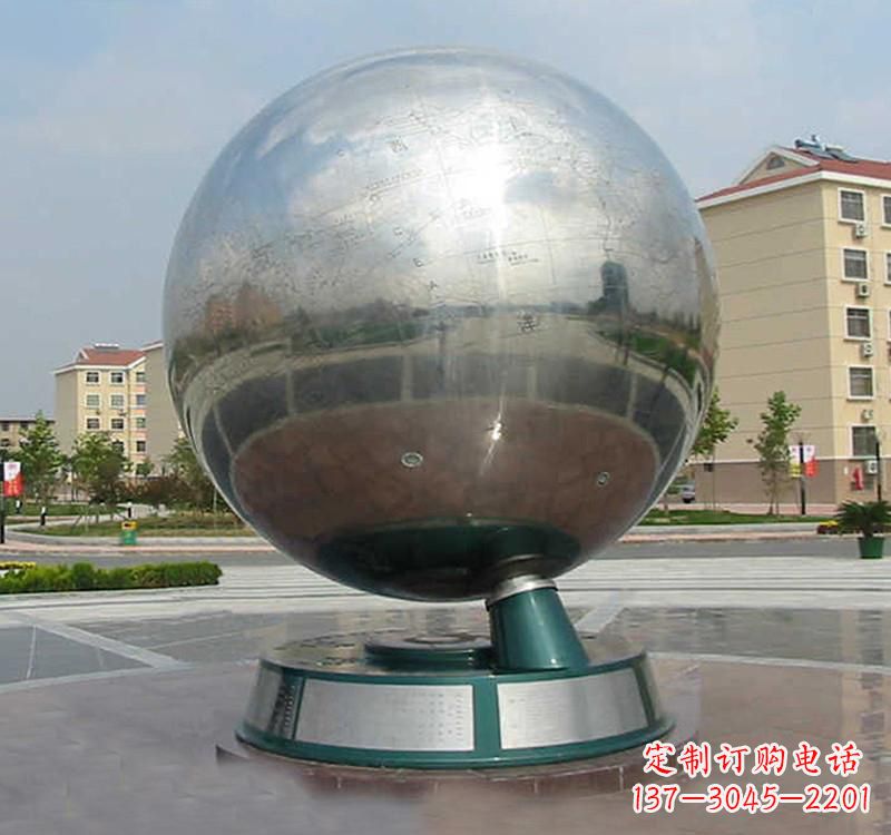 内江不锈钢广场现代地球雕塑