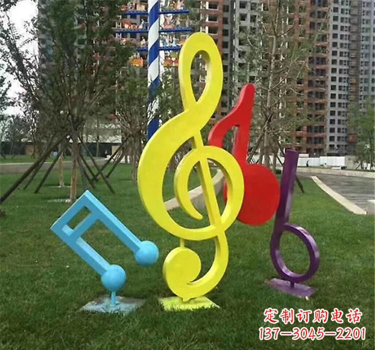 内江不锈钢音符雕塑音乐的流动之美