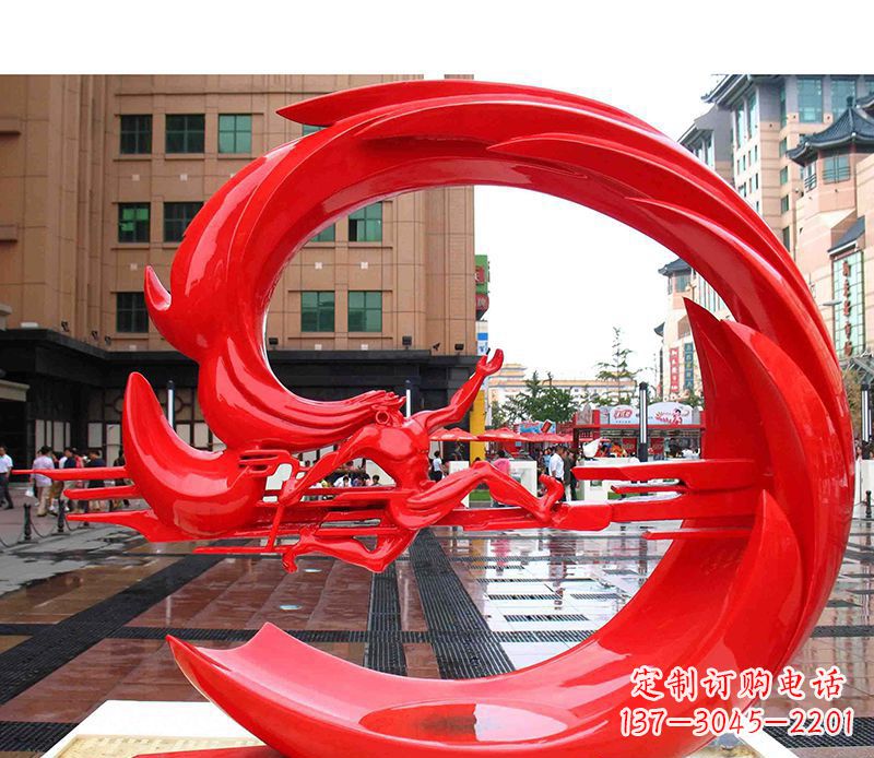 内江精美的不锈钢圆环雕塑
