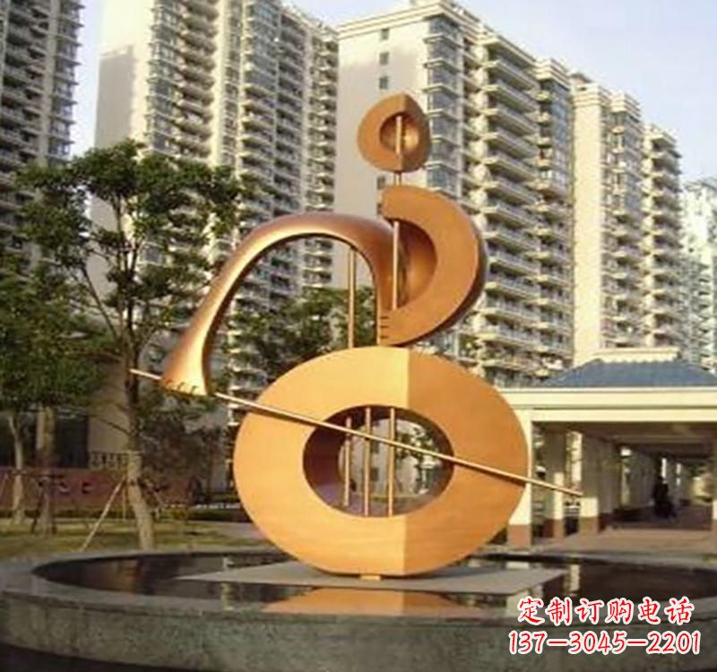内江不锈钢葫芦乐器雕塑