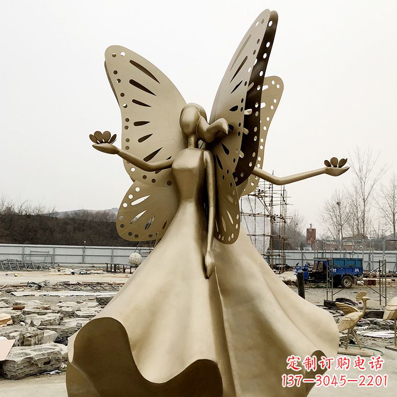 内江不锈钢蝴蝶少女艺术与美的完美结合