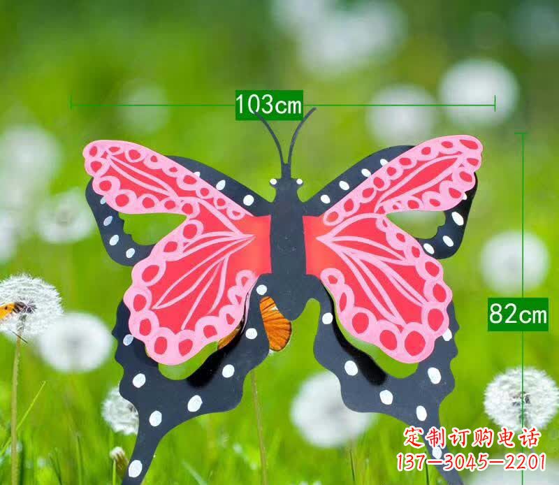 内江不锈钢蝴蝶园林雕塑艺术的精灵