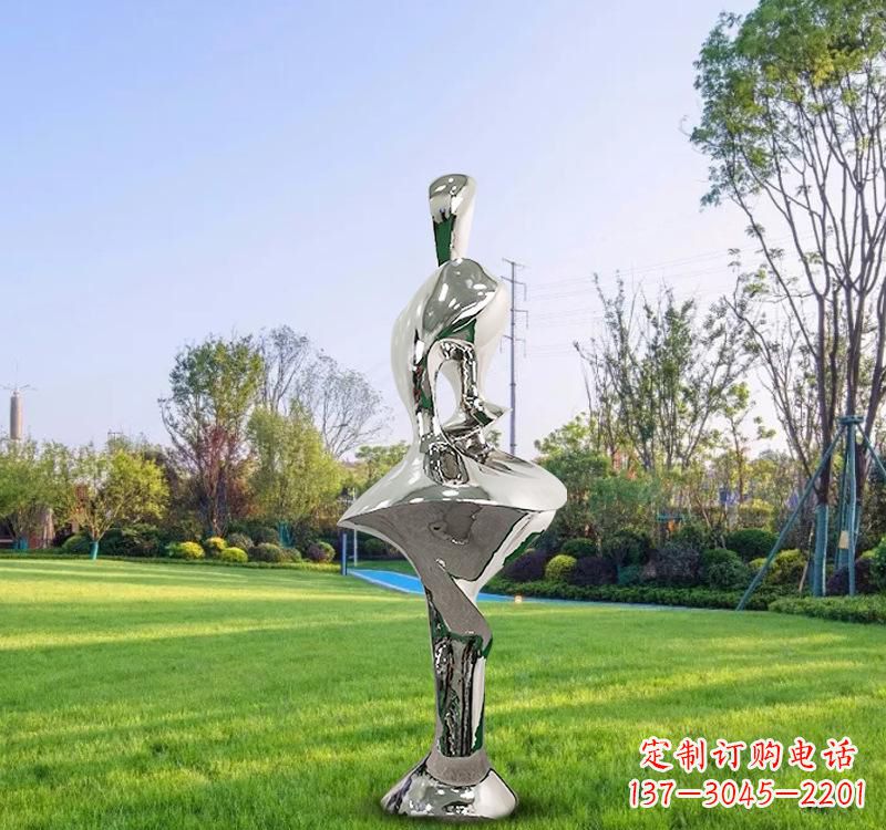 内江不锈钢户外抽象人体雕塑