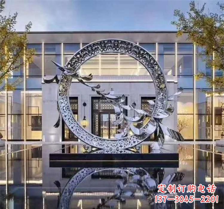 内江大雁飞翔,不锈钢户外雕塑雍容陈列