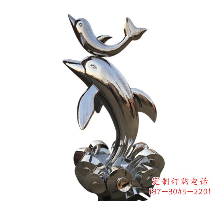 内江海豚雕塑艺术与自然的完美结合